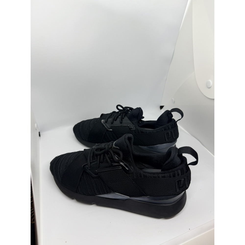PUMA Muse Knit Womens Sneakers Evolution Black Athletic Shoes US Sz 8.5